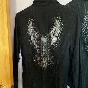 Harley Davidson button down shirt